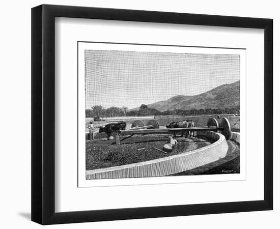 Mill for Husking Coffee, Central America, C1890-null-Framed Premium Giclee Print