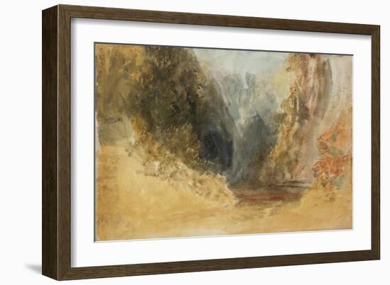 Mill Gill Fall, near Askrigg, Wensleydale-Joseph Mallord William Turner-Framed Giclee Print