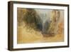 Mill Gill Fall, near Askrigg, Wensleydale-Joseph Mallord William Turner-Framed Giclee Print