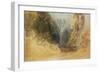 Mill Gill Fall, near Askrigg, Wensleydale-Joseph Mallord William Turner-Framed Giclee Print