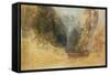 Mill Gill Fall, near Askrigg, Wensleydale-Joseph Mallord William Turner-Framed Stretched Canvas