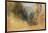 Mill Gill Fall, near Askrigg, Wensleydale-Joseph Mallord William Turner-Framed Giclee Print