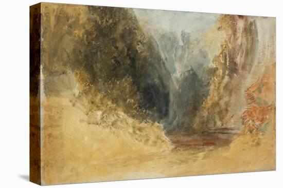 Mill Gill Fall, near Askrigg, Wensleydale-Joseph Mallord William Turner-Stretched Canvas