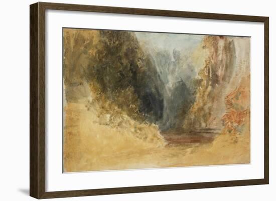 Mill Gill Fall, near Askrigg, Wensleydale-Joseph Mallord William Turner-Framed Giclee Print