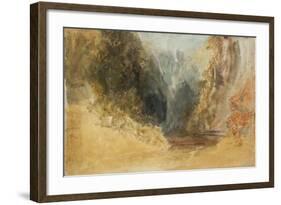 Mill Gill Fall, near Askrigg, Wensleydale-Joseph Mallord William Turner-Framed Giclee Print