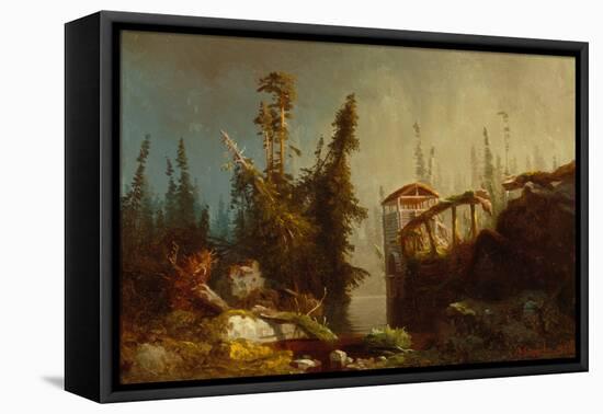 Mill house, 1850-Peter Nicolai Arbo-Framed Stretched Canvas