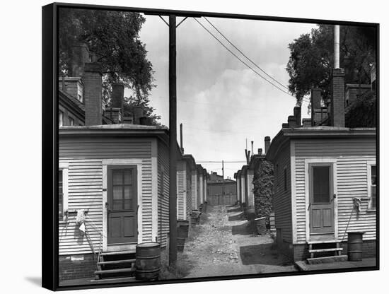 Mill Houses-Edwin Locke-Framed Stretched Canvas