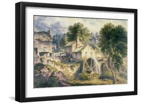 Mill in Bonsall Dale, Derbyshire-John Glover-Framed Giclee Print