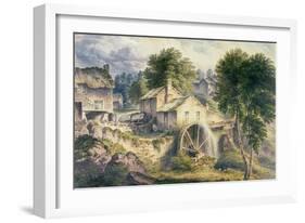 Mill in Bonsall Dale, Derbyshire-John Glover-Framed Giclee Print