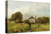 Mill Near Sheppard, Devon, C.1865-James Peel-Stretched Canvas