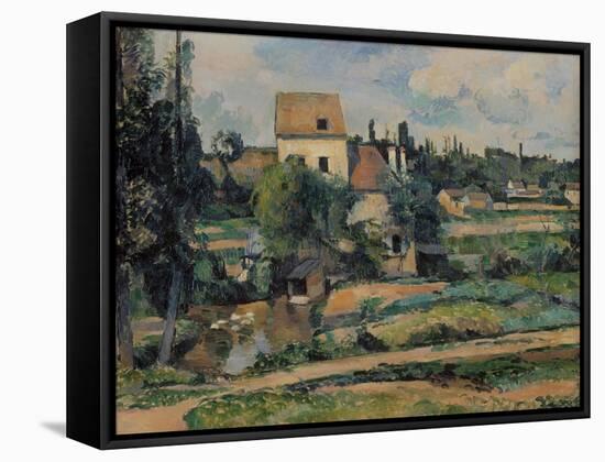 Mill on the Couleuvre at Pontoise, 1881-Paul C?zanne-Framed Stretched Canvas