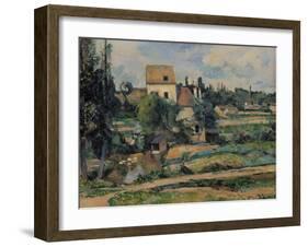 Mill on the Couleuvre at Pontoise, 1881-Paul C?zanne-Framed Giclee Print