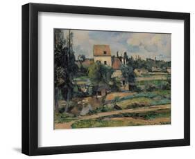 Mill on the Couleuvre at Pontoise, 1881-Paul C?zanne-Framed Giclee Print