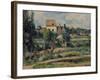 Mill on the Couleuvre at Pontoise, 1881-Paul C?zanne-Framed Giclee Print