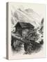 Mill on the Julier Pass, Switzerland, 19th Century-null-Stretched Canvas