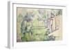 Mill on the River, 1900-Paul Cézanne-Framed Giclee Print