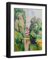 Mill on the river Oil on canvas, 1888-90 81 x 65 cm .-Paul Cezanne-Framed Giclee Print