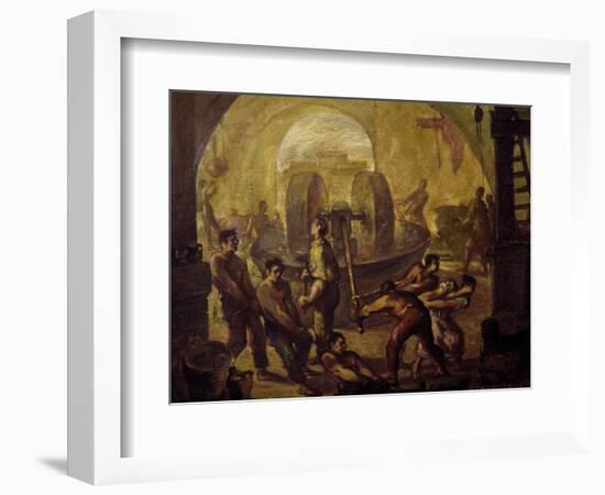 Mill, Painting, Italy, 20th Century-null-Framed Giclee Print