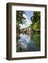 Mill Reflecting in Blautopf Spring, Blaubeuren, Swabian Alb, Baden Wurttemberg, Germany, Europe-Markus Lange-Framed Photographic Print