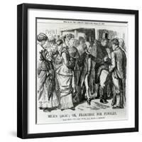 Mill's Logic: Or, Franchise for Females, Cartoon from Punch, London, 30 March 1867-John Tenniel-Framed Giclee Print