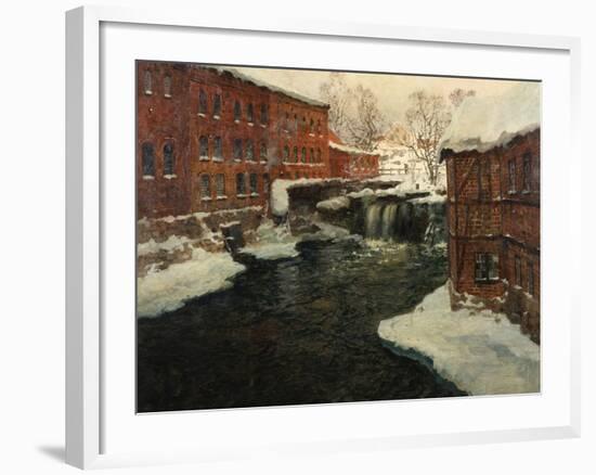 Mill Scene, C.1885-90-Fritz Thaulow-Framed Giclee Print