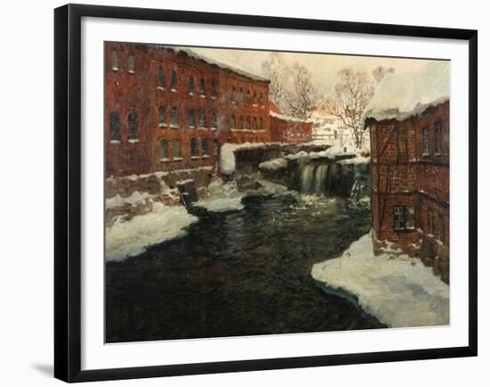 Mill Scene, C.1885-90-Fritz Thaulow-Framed Giclee Print