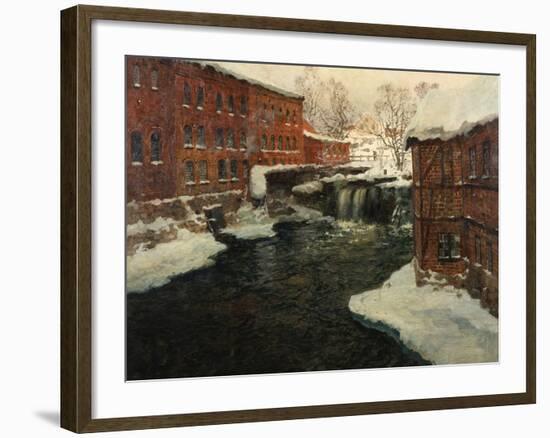 Mill Scene, C.1885-90-Fritz Thaulow-Framed Giclee Print