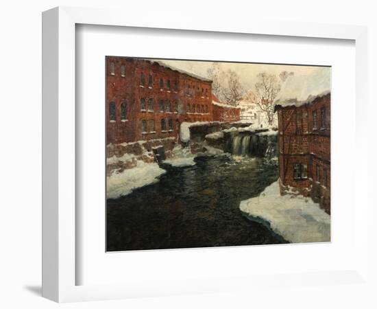 Mill Scene, C.1885-90-Fritz Thaulow-Framed Giclee Print