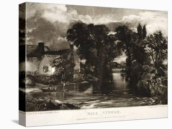 Mill Stream-John Constable-Stretched Canvas