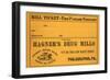 Mill Ticket From Hagner's Drug Mills-null-Framed Art Print