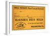 Mill Ticket From Hagner's Drug Mills-null-Framed Art Print