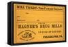 Mill Ticket From Hagner's Drug Mills-null-Framed Stretched Canvas