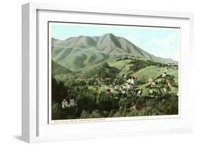 Mill Valley and Mt. Tamalpais, California-null-Framed Art Print