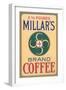 Millar's Coffee Label-null-Framed Art Print