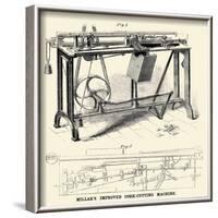 Millar's Improved Cork Cutting Machine-null-Framed Art Print