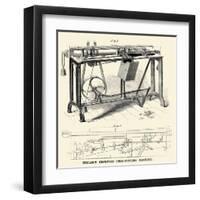 Millar's Improved Cork Cutting Machine-null-Framed Art Print