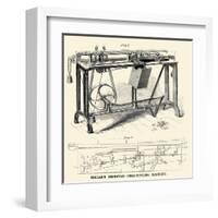 Millar's Improved Cork Cutting Machine-null-Framed Art Print