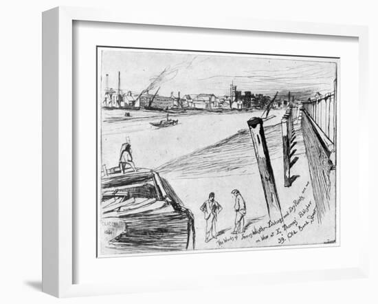 Millbank, C1860-James Abbott McNeill Whistler-Framed Giclee Print