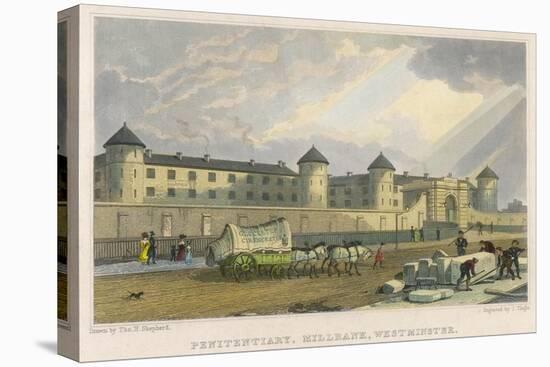 Millbank Penitentiary-Thomas H Shepherd-Stretched Canvas