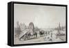 Millbank, Westminster, London, 1841-William Parrott-Framed Stretched Canvas