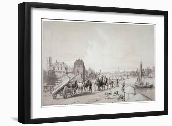 Millbank, Westminster, London, 1841-William Parrott-Framed Giclee Print