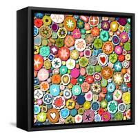 Millefiori-Sharon Turner-Framed Stretched Canvas