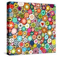 Millefiori-Sharon Turner-Stretched Canvas