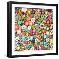 Millefiori-Sharon Turner-Framed Art Print