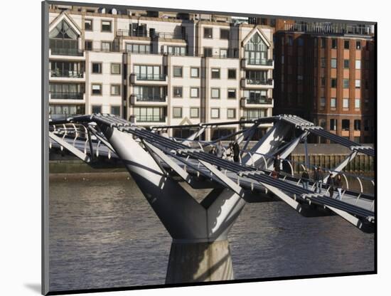 Millenium Bridge, London, England-Walter Bibikow-Mounted Photographic Print