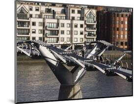 Millenium Bridge, London, England-Walter Bibikow-Mounted Photographic Print