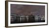 Millenium Bridge, Night Photography, Cityscape with St Paul's Cathedral, the Thames, London-Axel Schmies-Framed Photographic Print