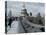 Millenium Bridge, Southbank, Southwark, and the Dome of St Pauls Cathedral-Richard Bryant-Stretched Canvas