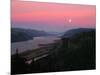 Millenium Moon over Crown Point, Portland Women's Forum State Park, Columbia River Gorge Nationa...-null-Mounted Photographic Print