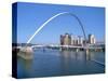 Millennium Bridge and Baltic Art Gallery, Gateshead, Tyne and Wear-Peter Thompson-Stretched Canvas